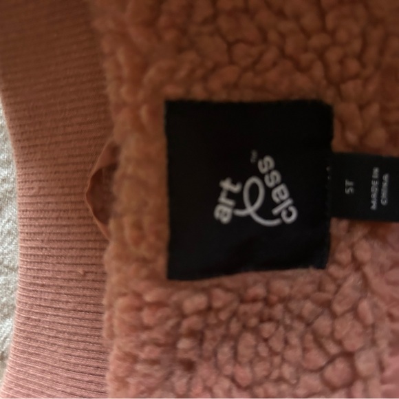 Art Class from Target. EUC Girls Sherpa Bomber Jacket.  Size 5T. - Picture 3 of 7